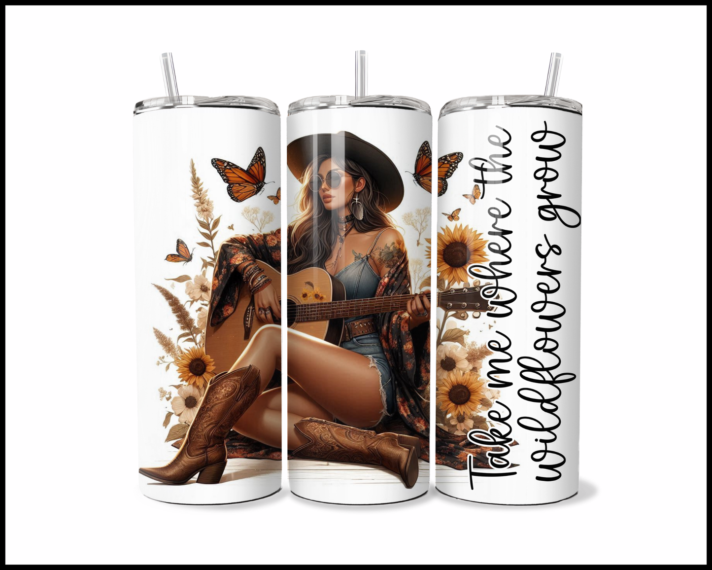 Take Me To Where The Wildflowers Grow Tumbler (4277)