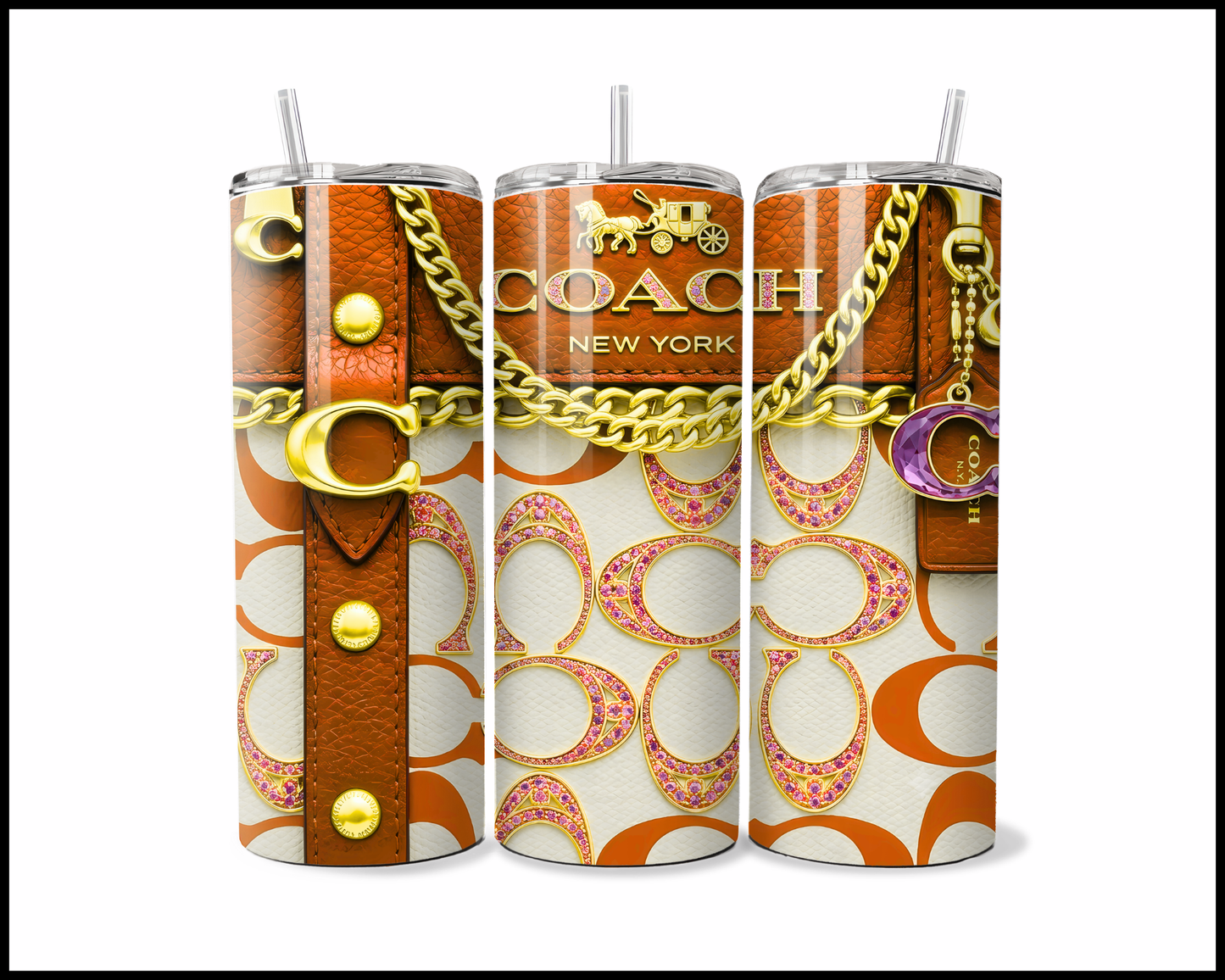 Designer Handbag Inspired Tumbler (353)