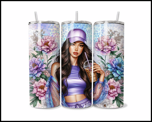 Chic Violet Brew Tumbler (3784)