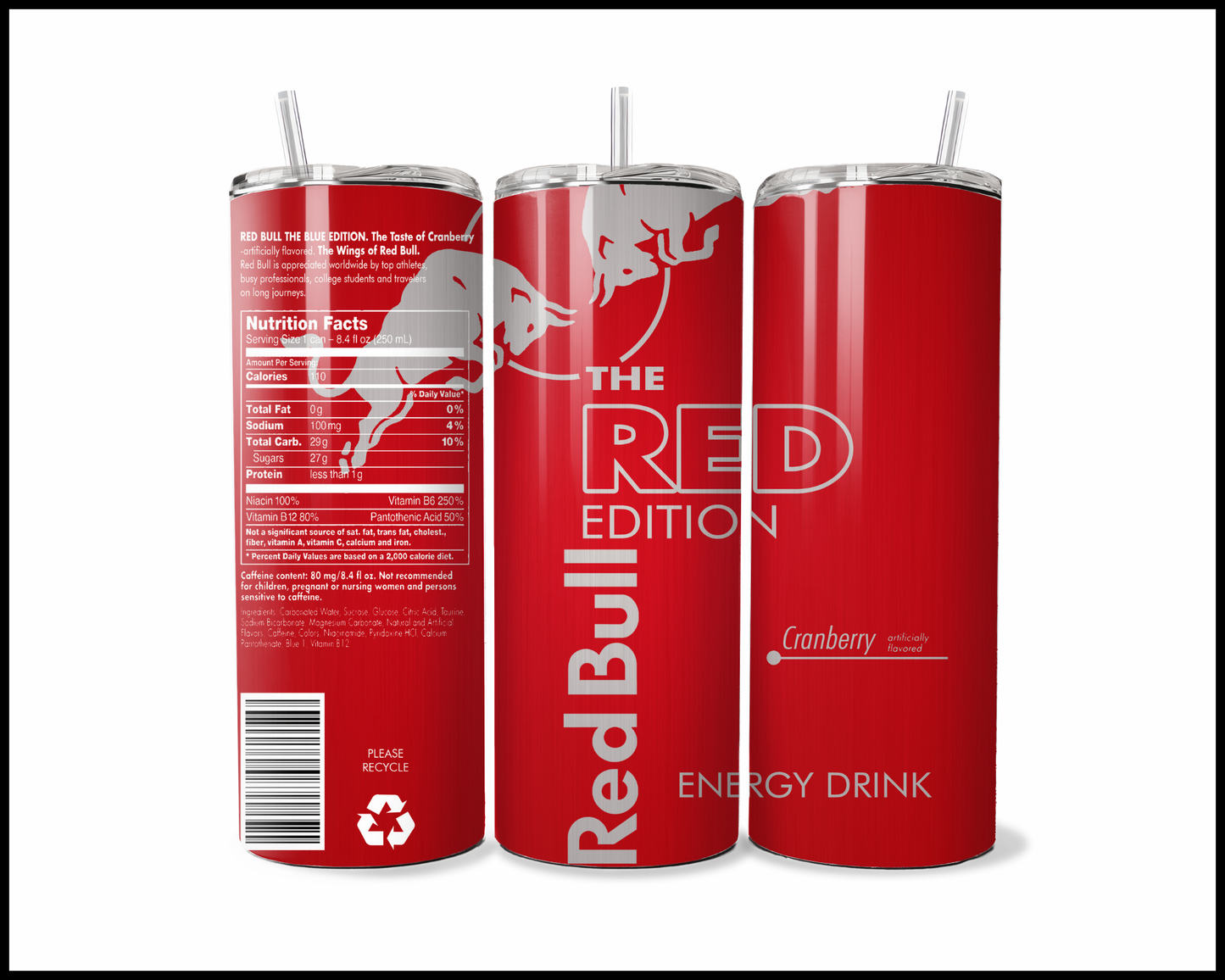 Red Bull Limited Edition Energy Drink Tumbler (3192)