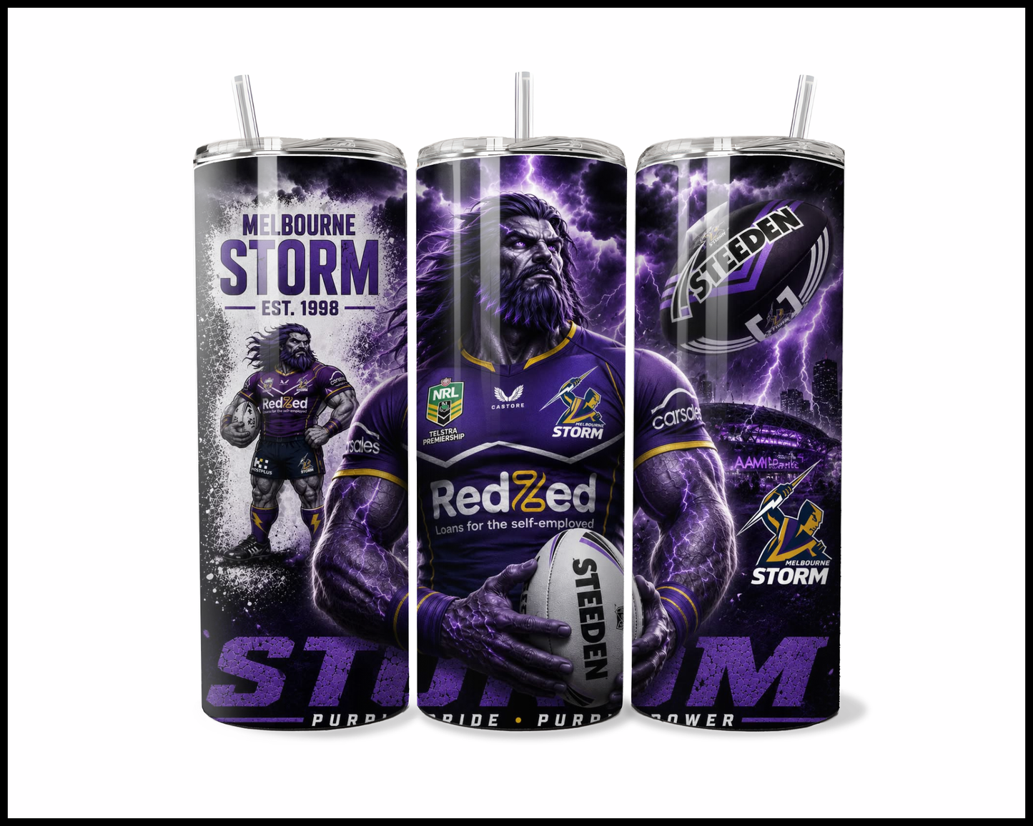 Stainless Steel Tumbler - Melbourne Storm (5035)