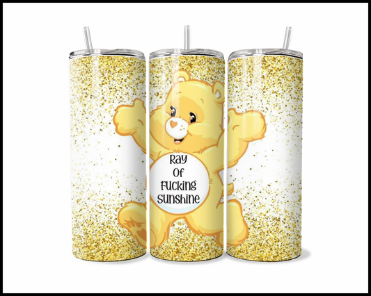 Ray Of Fucking Sunshine Bear Tumbler (298)