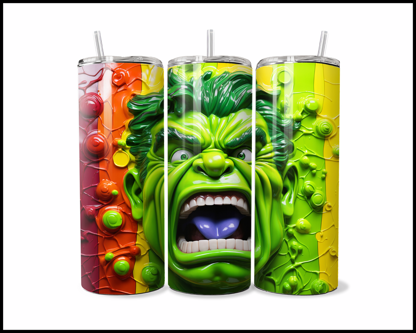 The Neon Green Goliath Drip Tumbler (1614)
