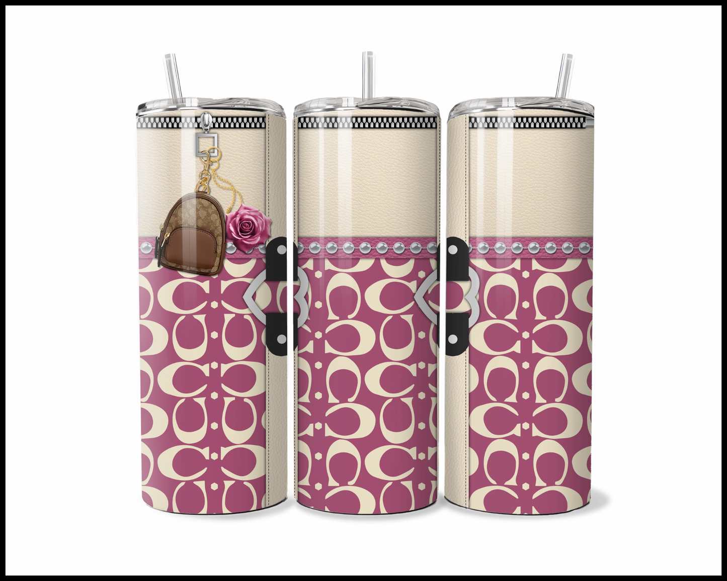 Designer Handbag Inspired Tumbler (022)