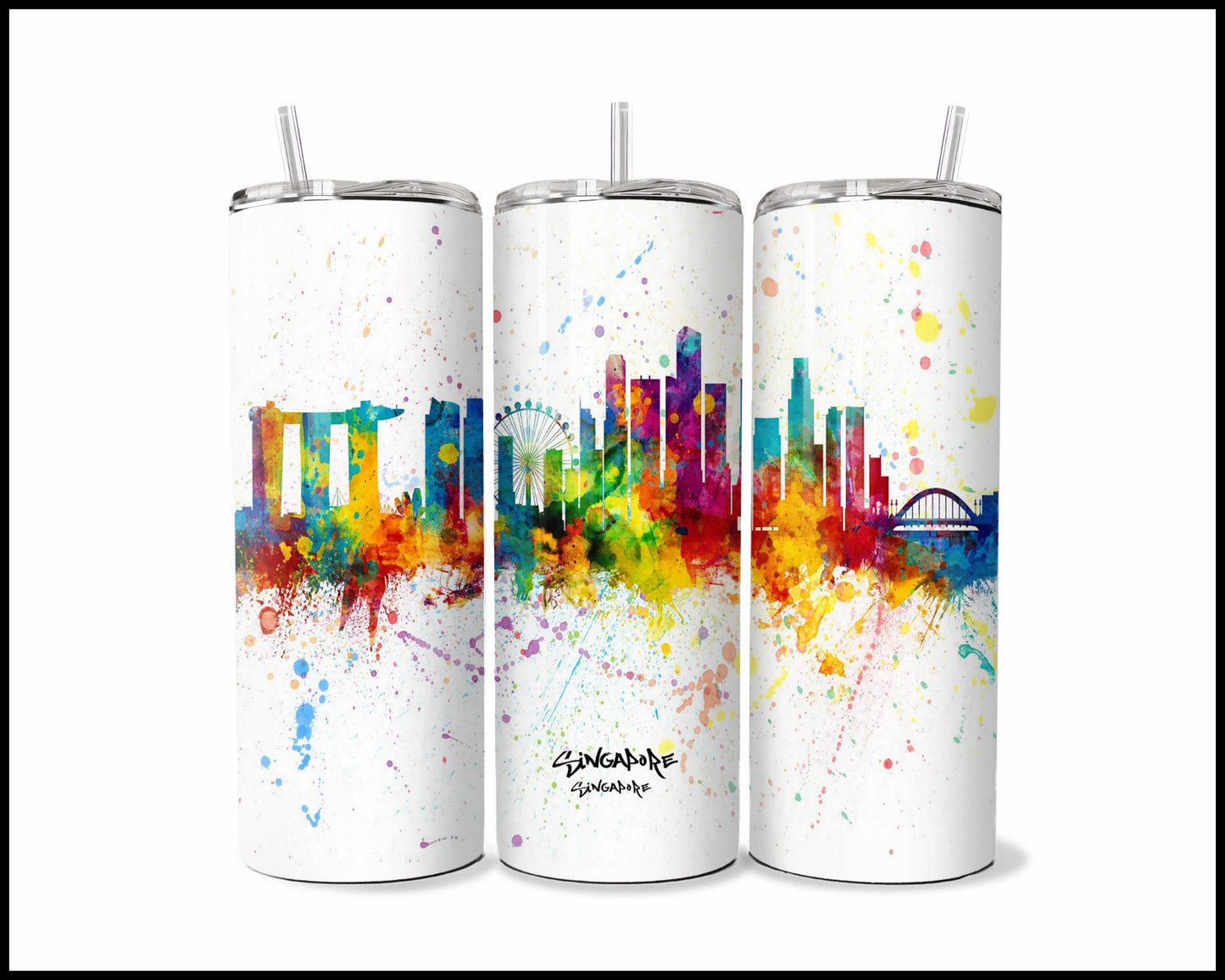 Abstract Singapore Tumbler (3591)