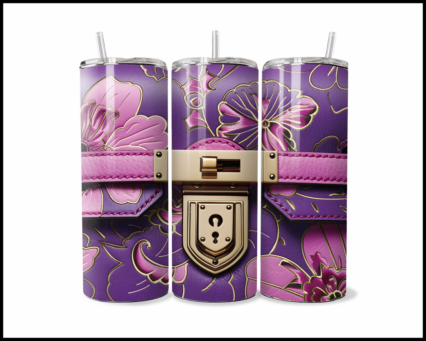 Designer Handbag Inspired Tumbler (095)