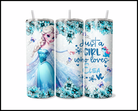 Just A Girl Who Loves Snow Queens Tumbler (4400)
