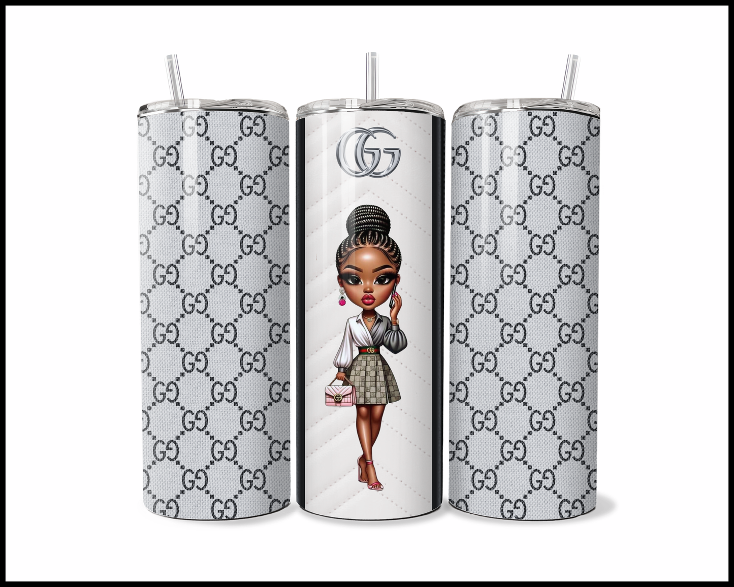 Designer Handbag Inspired Tumbler (005)