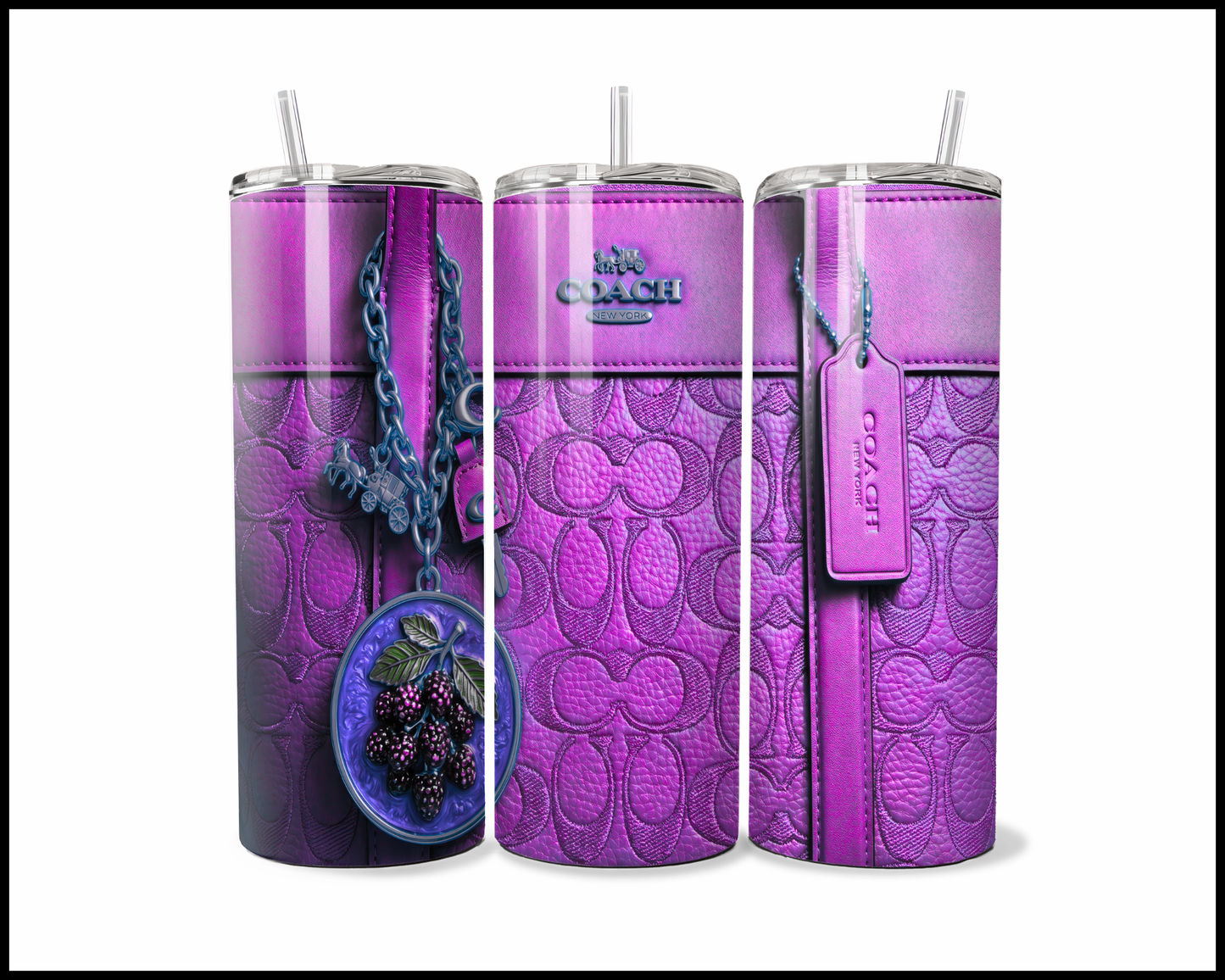 Designer Handbag Inspired Tumbler (324)