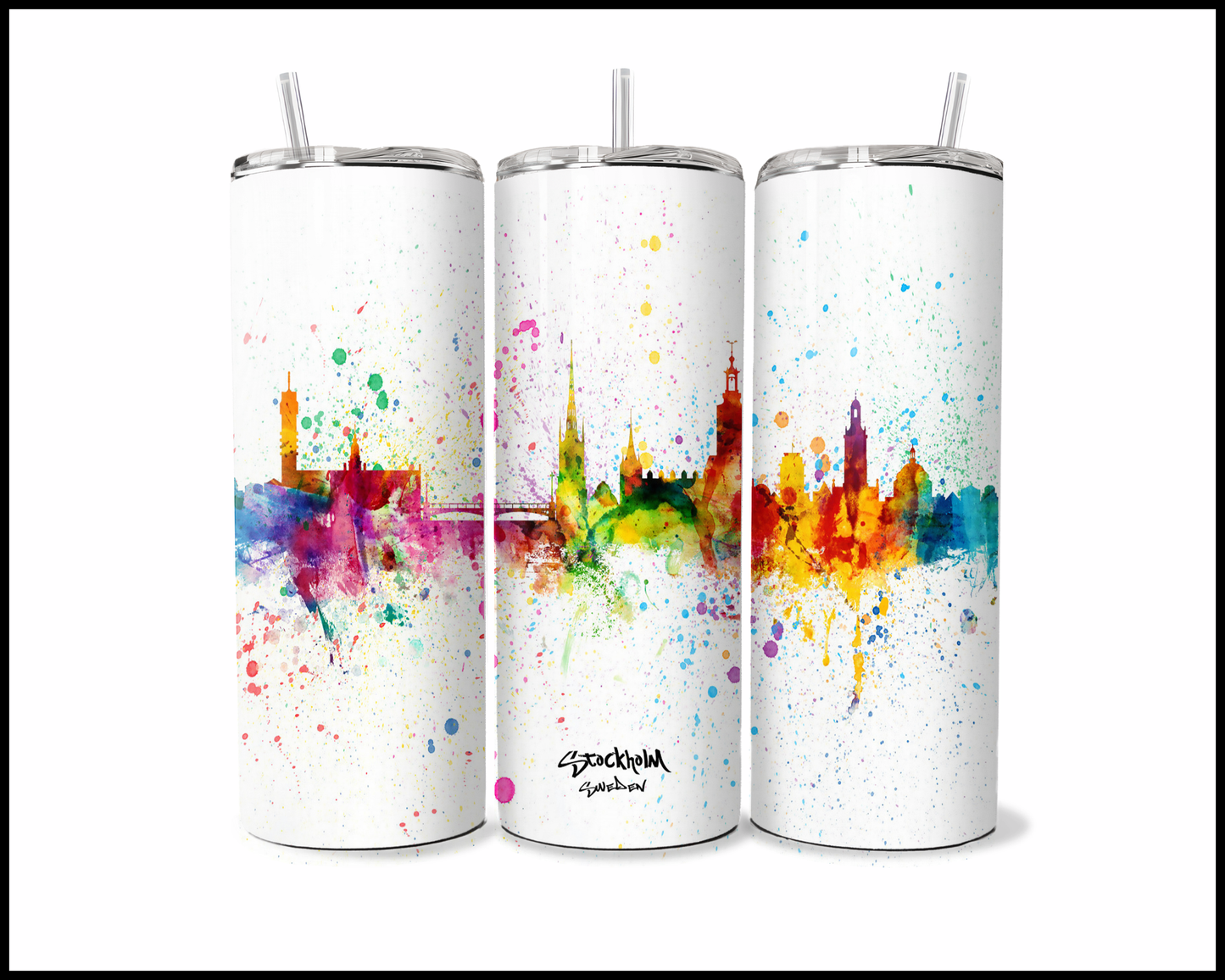 Abstract Stockholm Tumbler (3566)