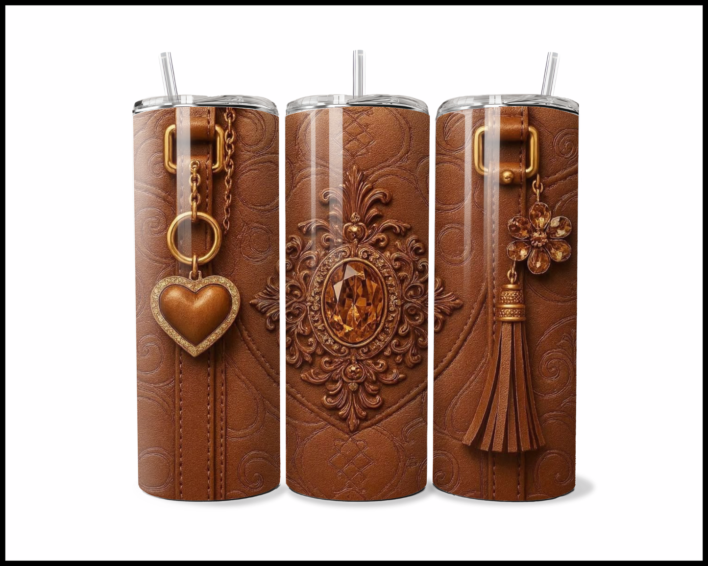 Designer Handbag Inspired Tumbler (017)