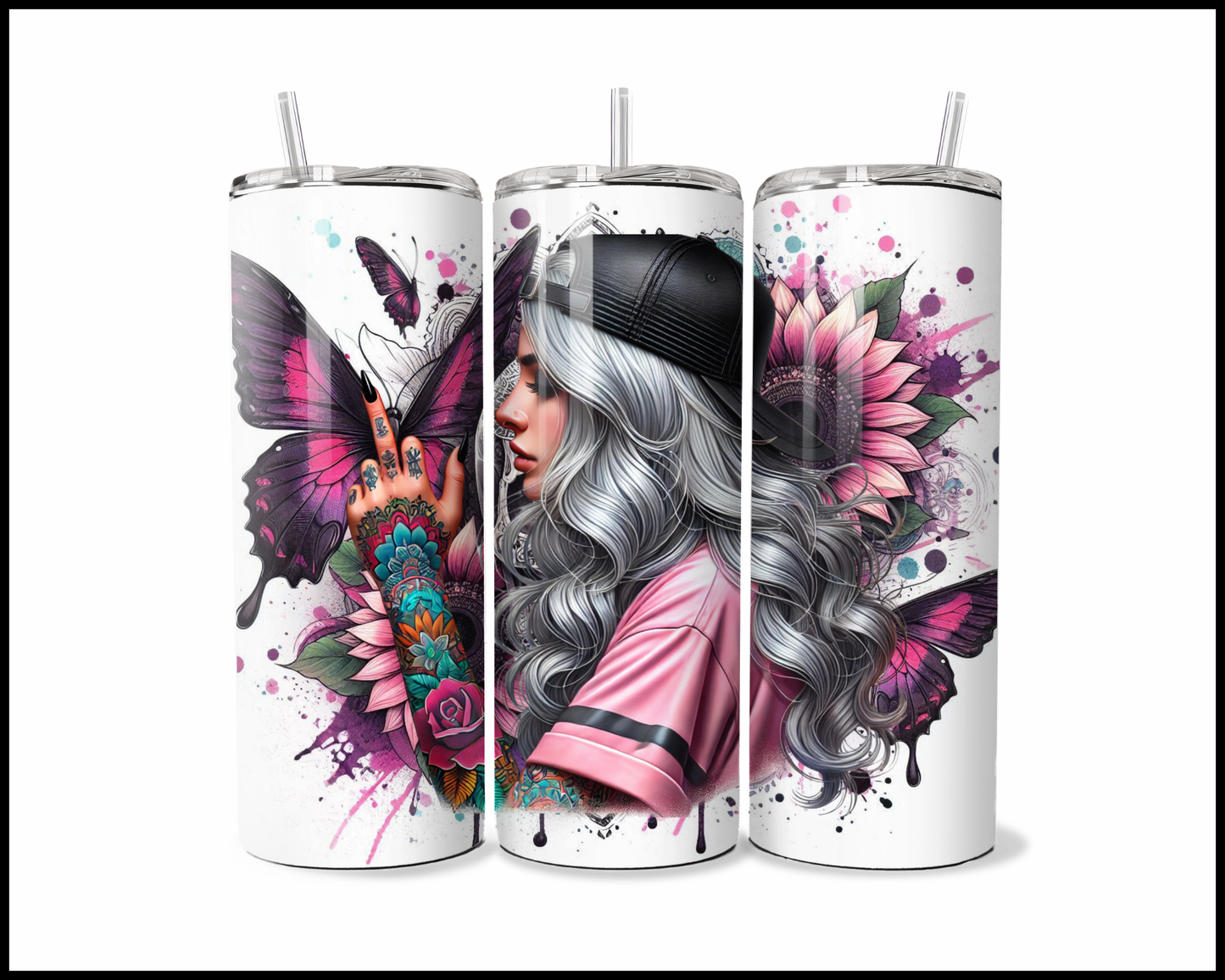 Flipping You Off From Every Angle Tumbler (2553)
