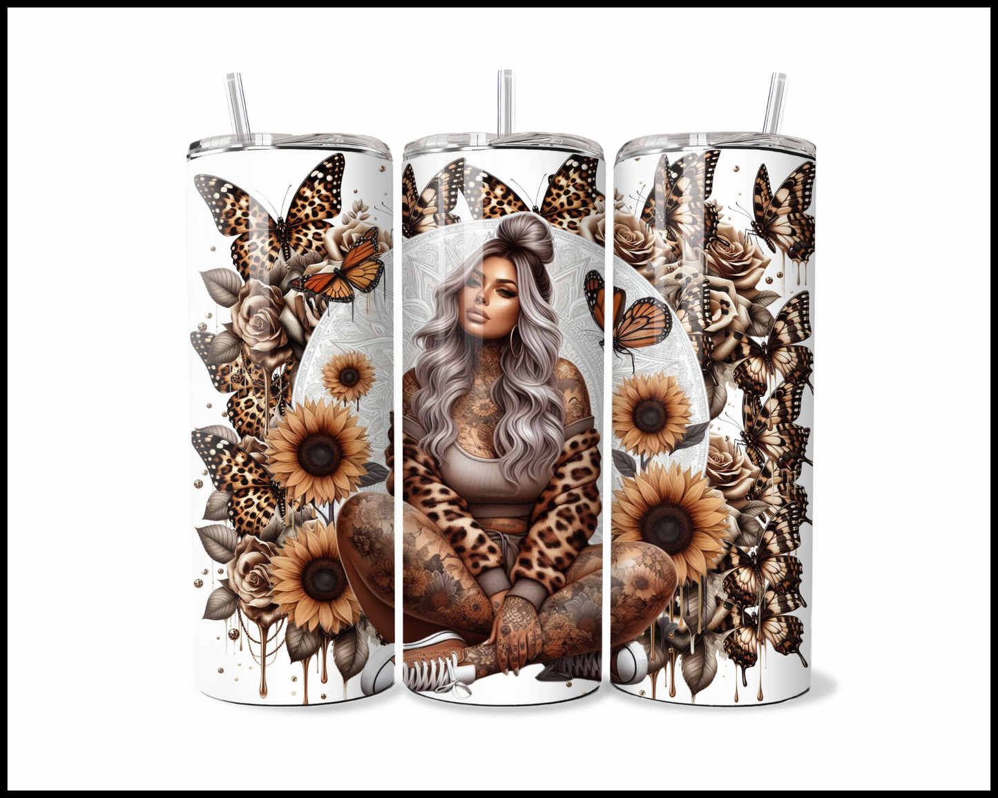Leopard Wings & Savage Things Tumbler (4292)