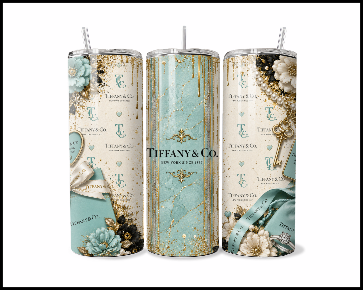 Shopaholic Fluent in Blue Box Elegance Tumbler (4808)