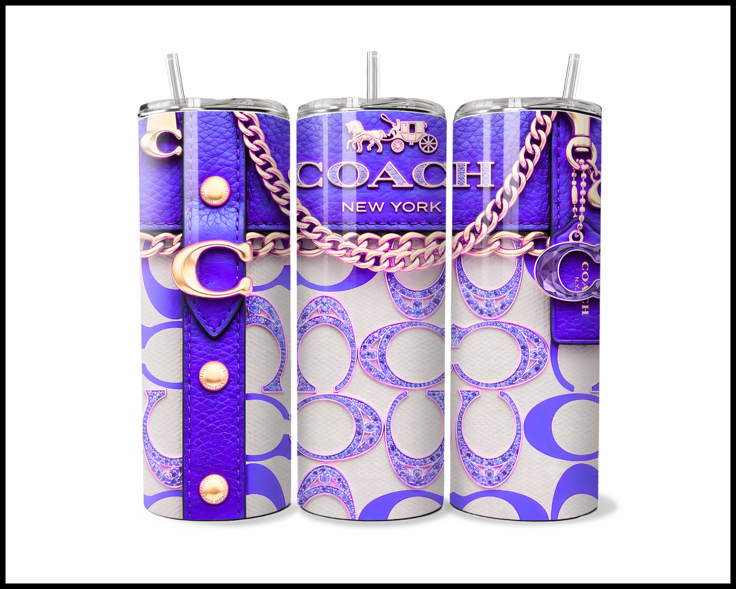 Designer Handbag Inspired Tumbler (353)
