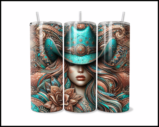 Turquoise Attitude Tumbler (3709)