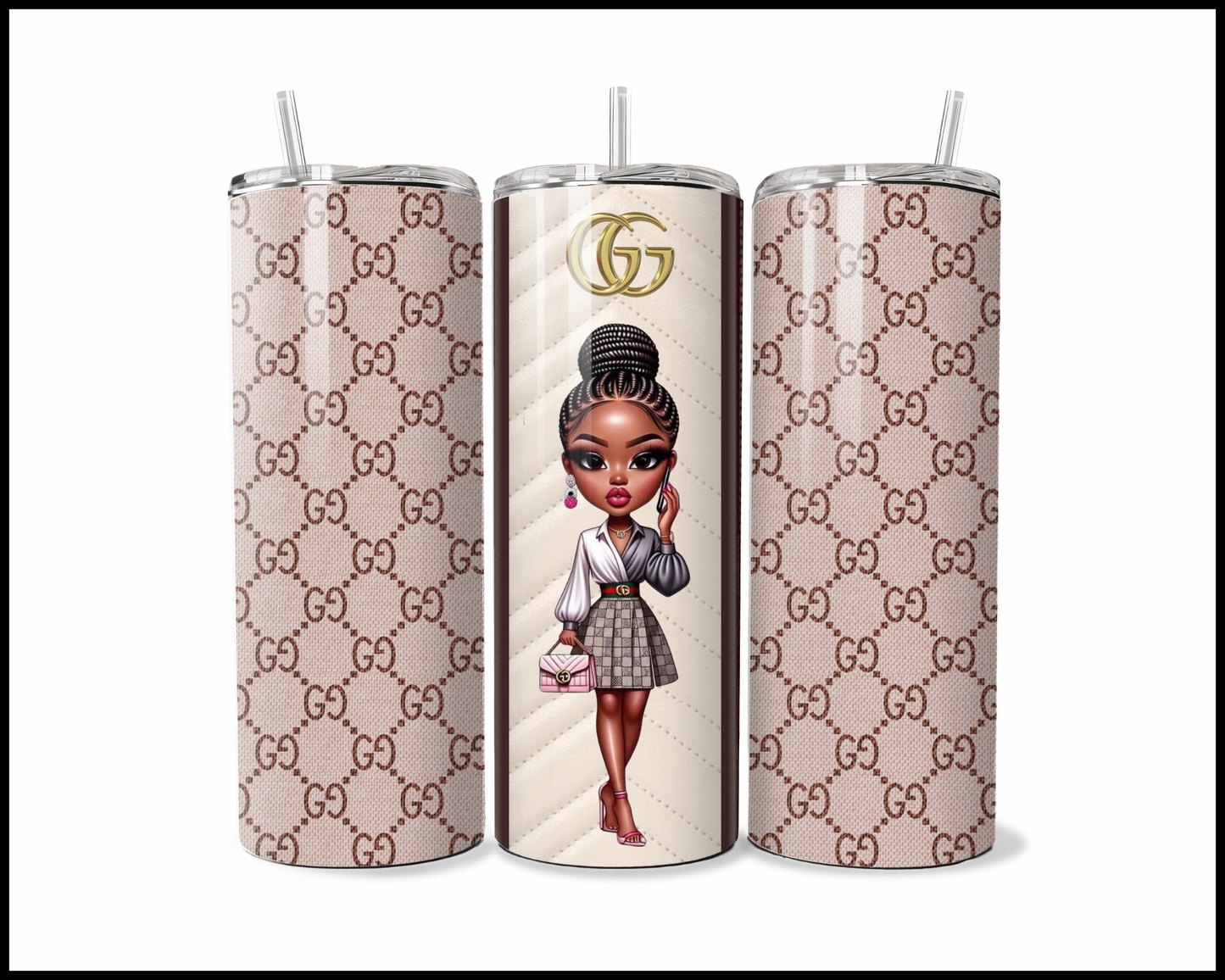 Designer Handbag Inspired Tumbler (005)
