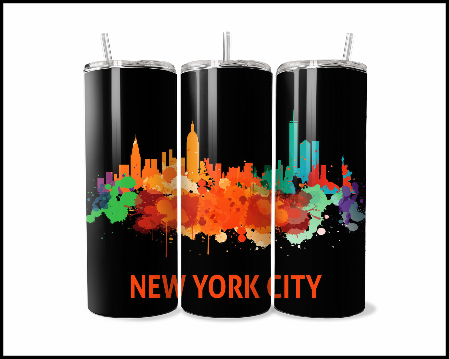 Abstract New York Tumbler (3592)