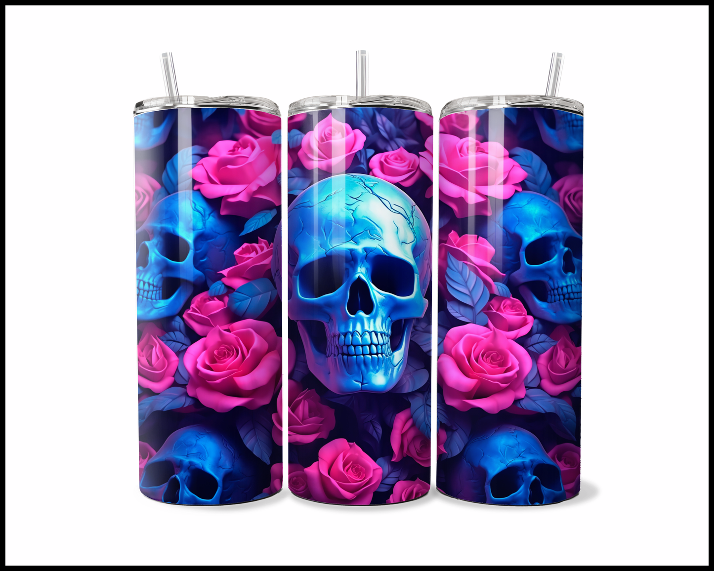 Blue Bones & Bright Blooms Tumbler (331)