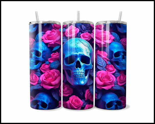 Blue Bones & Bright Blooms Tumbler (331)
