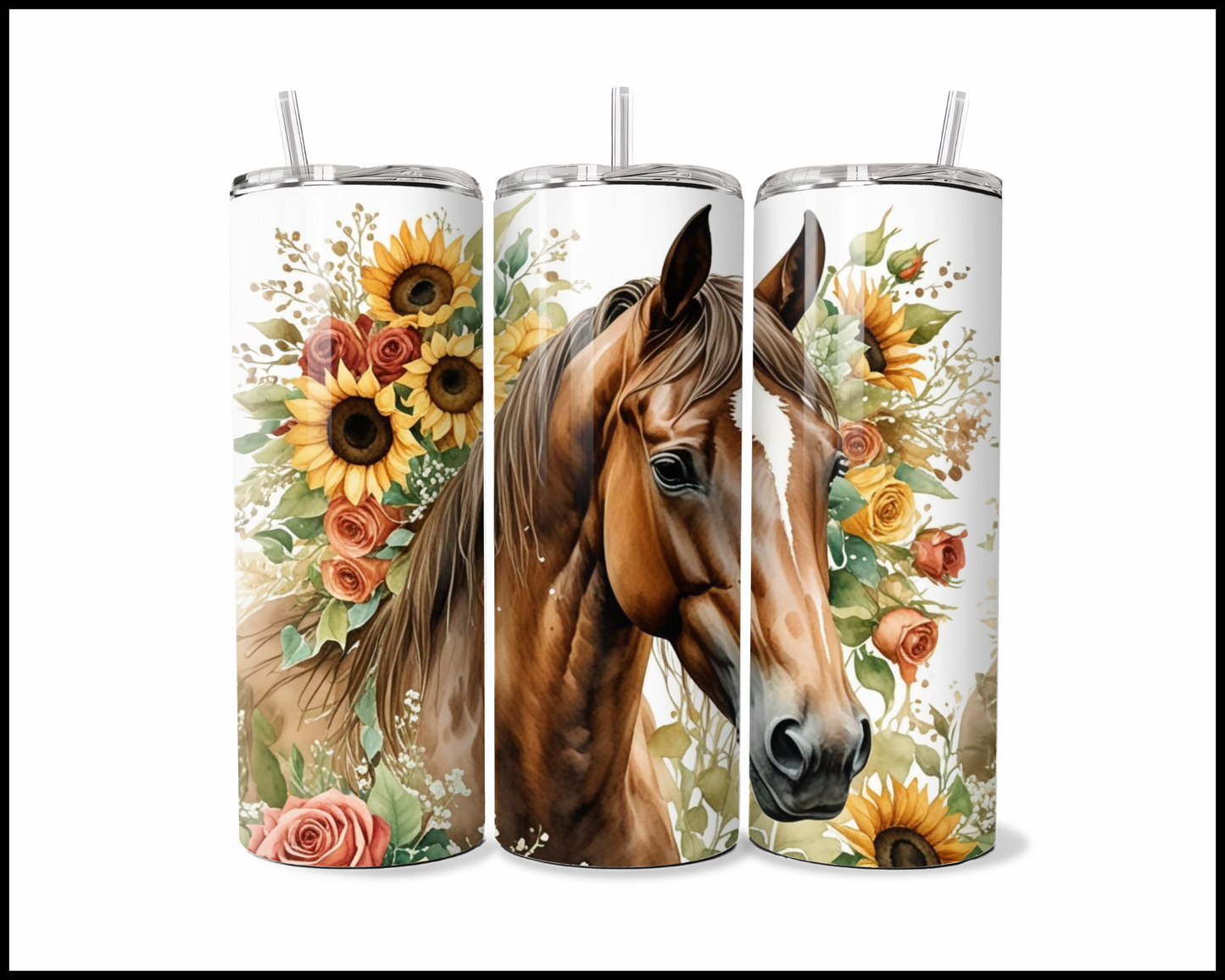 Golden Sunflower Stallion Tumbler (3674)