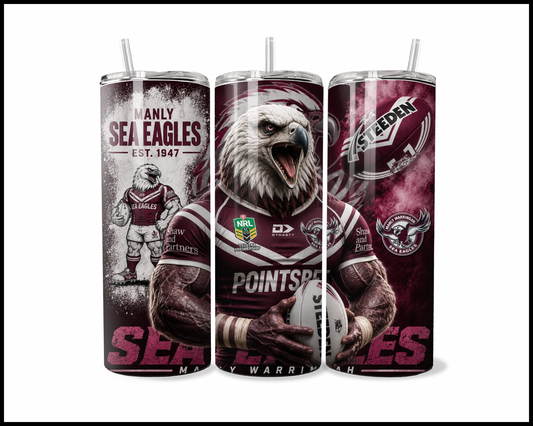 Stainless Steel Tumbler - Manly Sea Eagles (5034)
