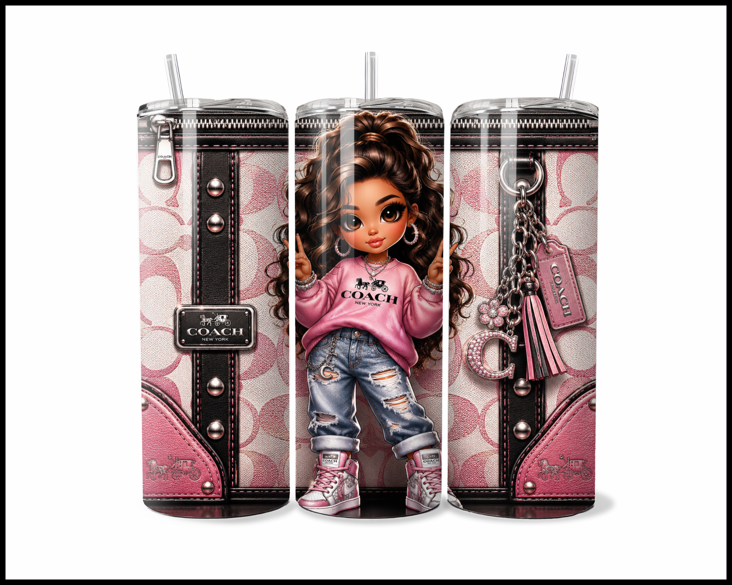 Designer Handbag Inspired Tumbler (321)