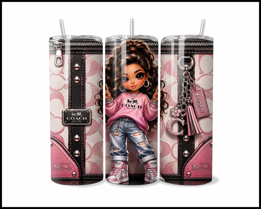Designer Handbag Inspired Tumbler (321)