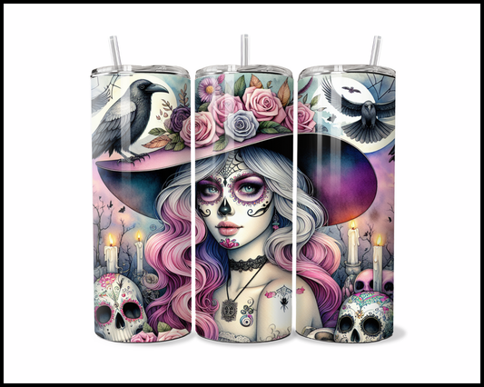 Sugar Skull Sorceress Tumbler (3656)