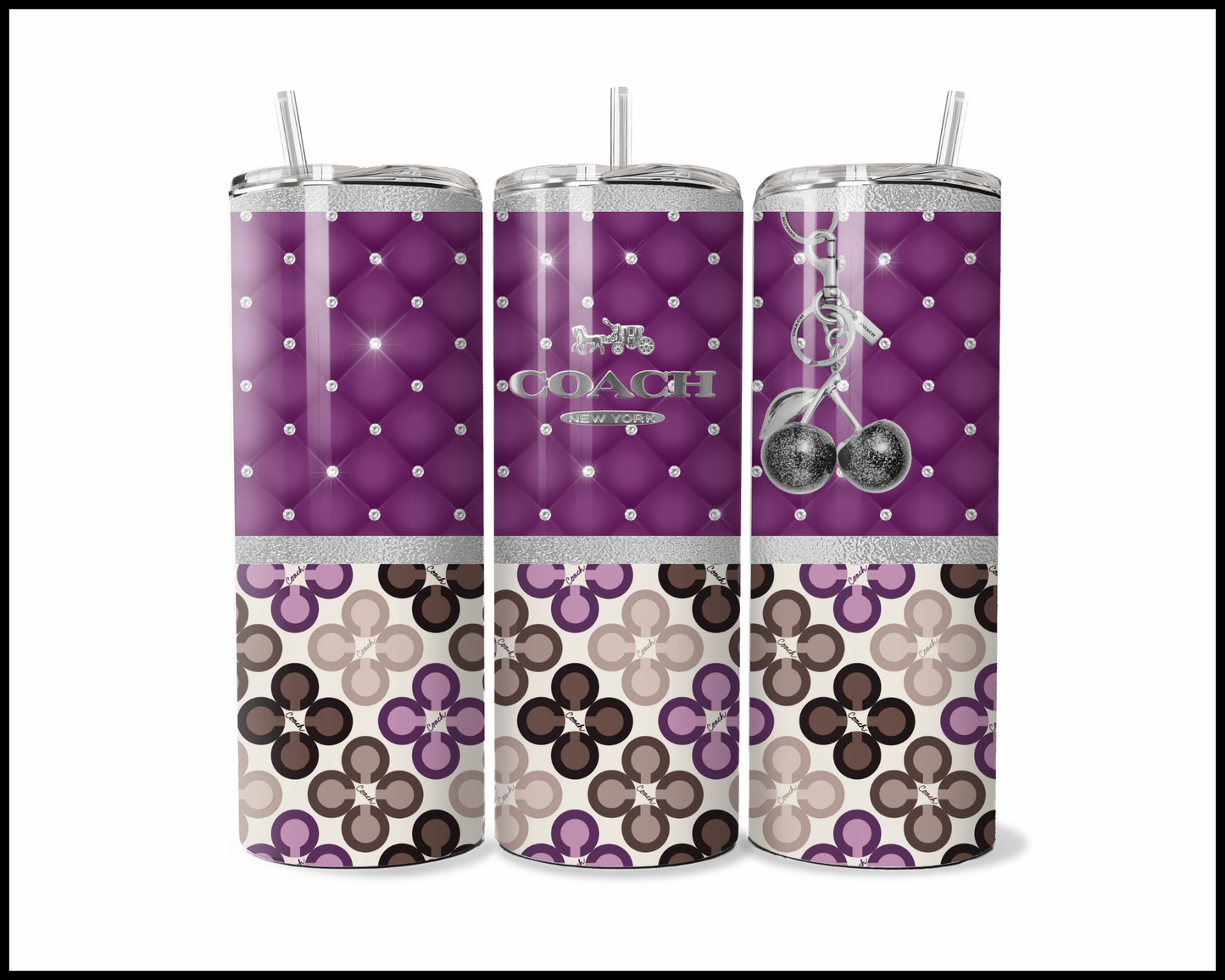 Designer Handbag Inspired Tumbler (121)