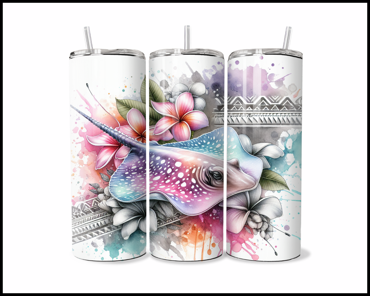Floral Reef Rider Tumbler (3945)