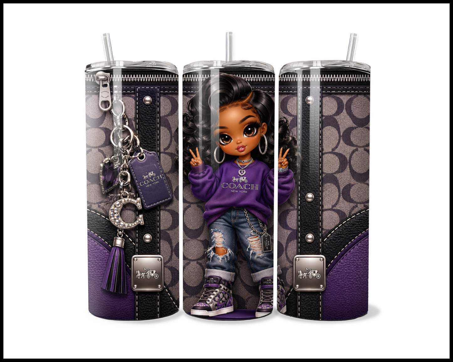 Designer Handbag Inspired Tumbler (321)