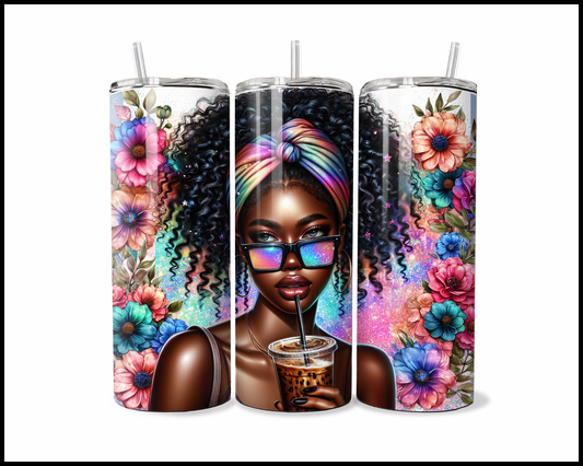 Curls & Cosmic Brew Tumbler (3786)