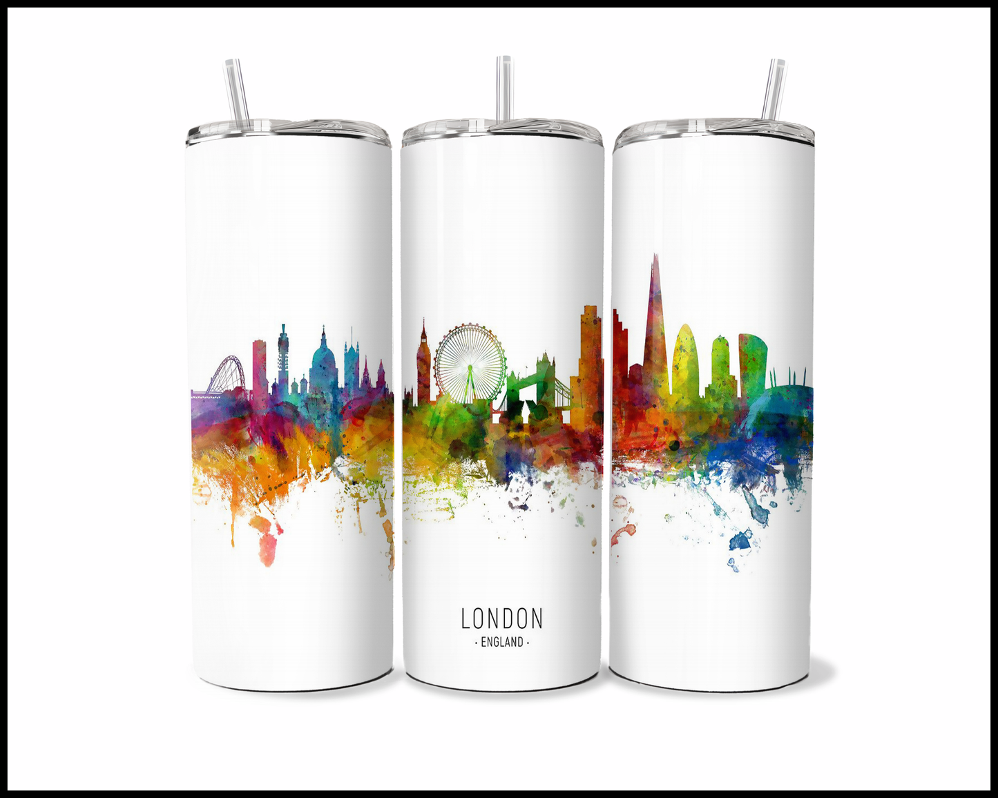 Abstract London Tumbler (3567)