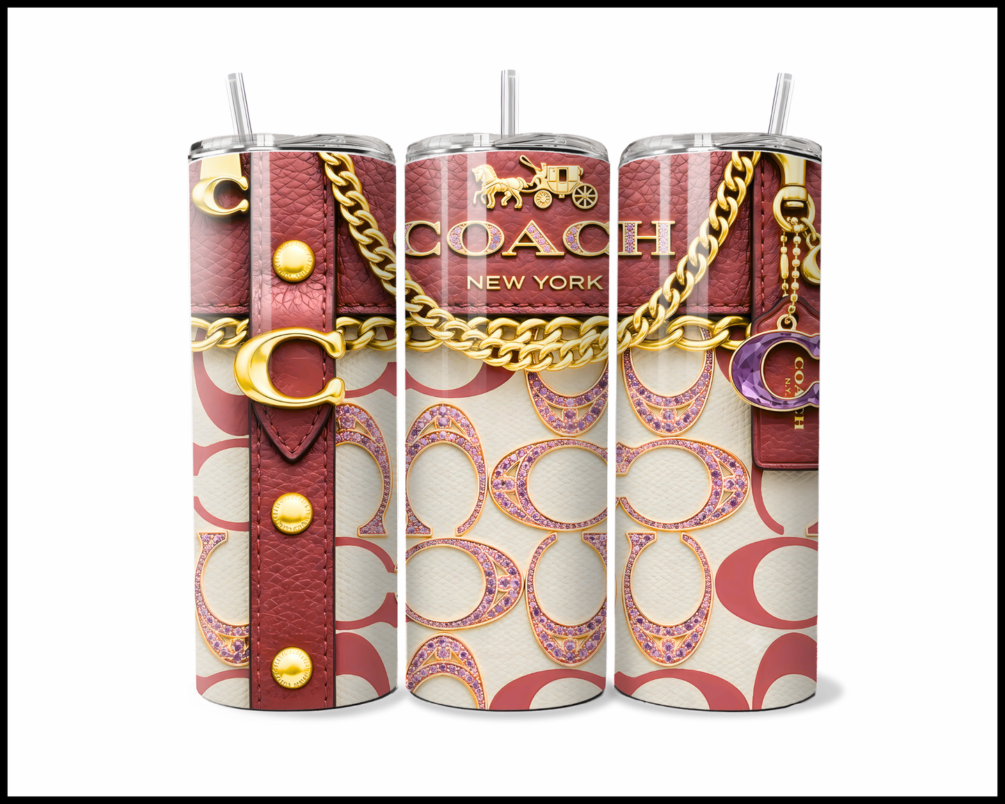 Designer Handbag Inspired Tumbler (353)