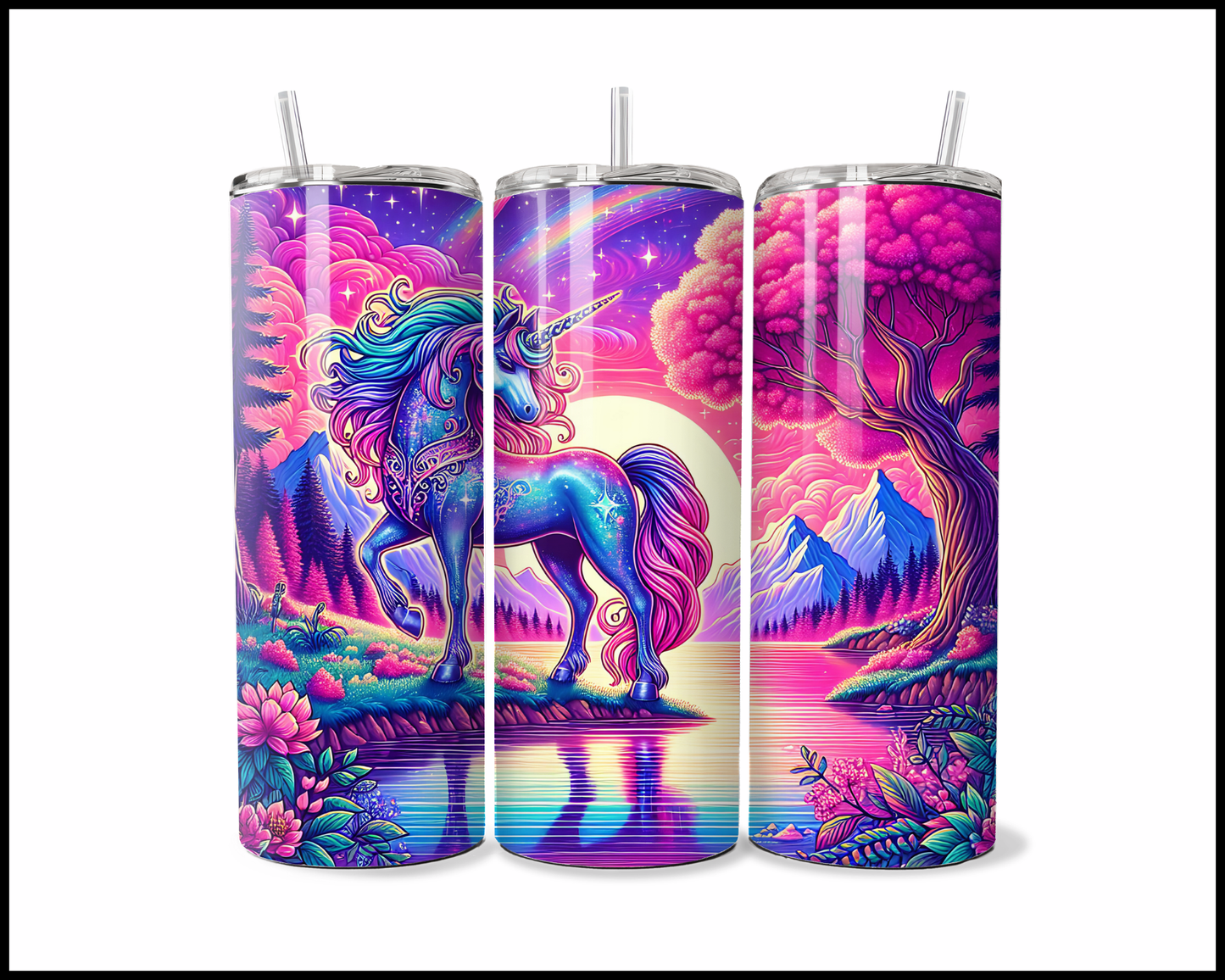 Cosmic Rainbow Unicorn Tumbler (3666)