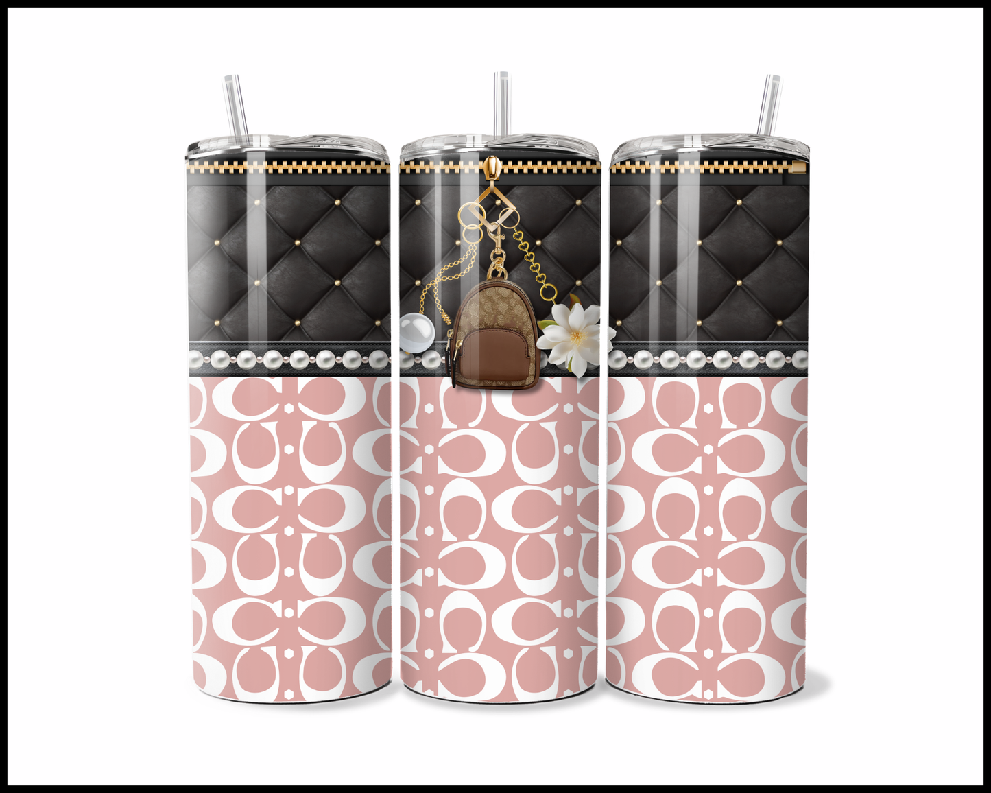 Designer Handbag Inspired Tumbler (024)