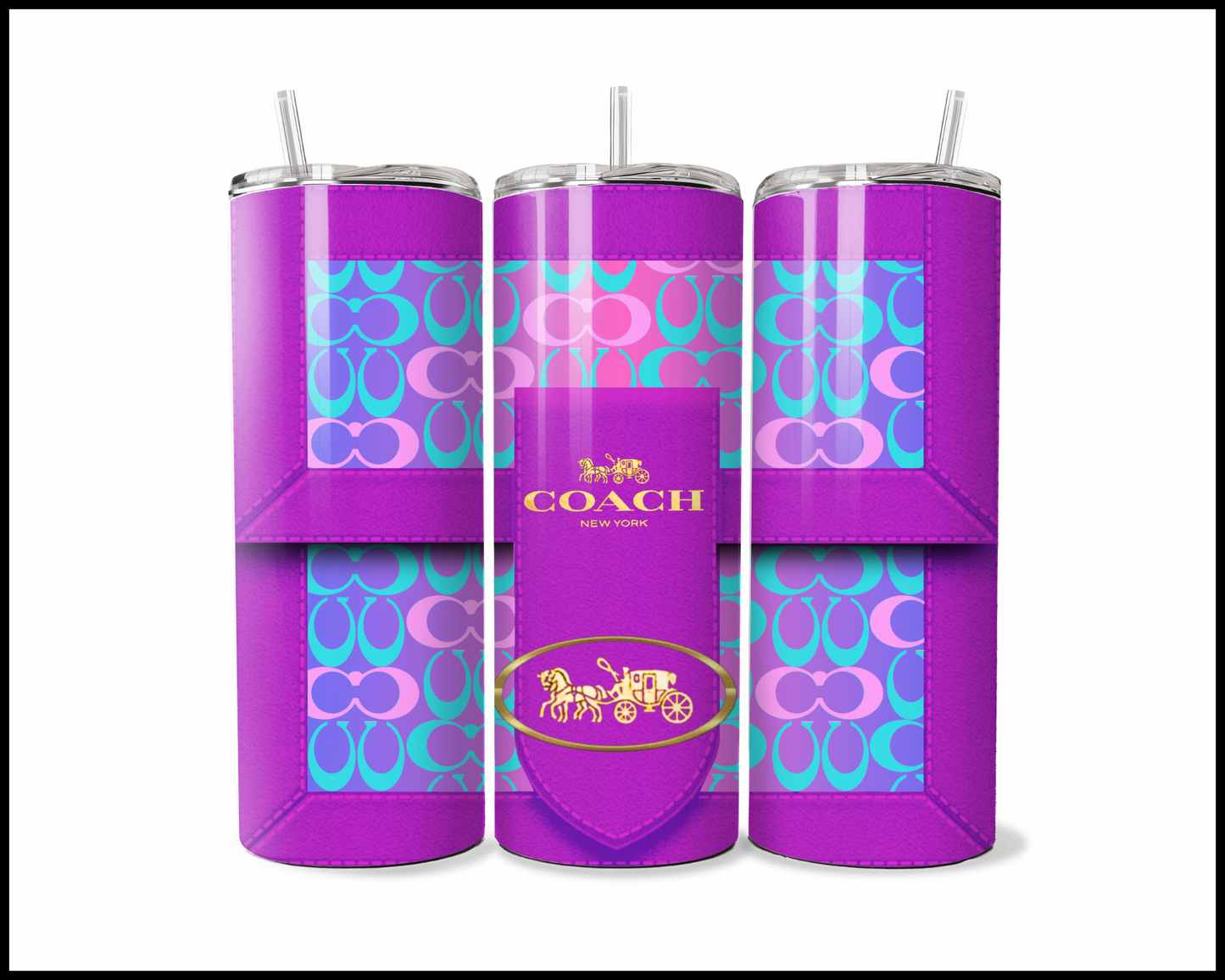 Designer Handbag Inspired Tumbler (089)