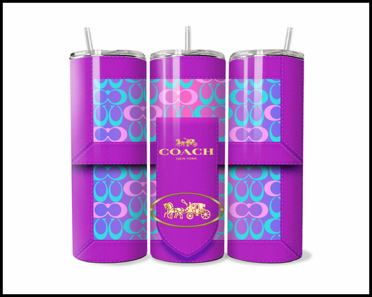 Designer Handbag Inspired Tumbler (089)