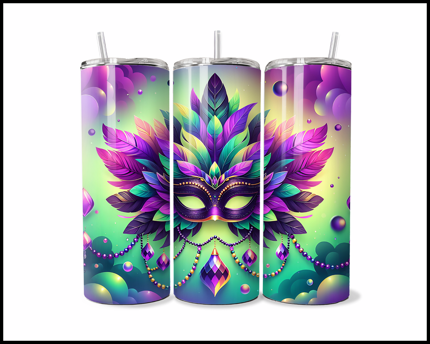Mint & Magenta Celebration Tumbler (3685)