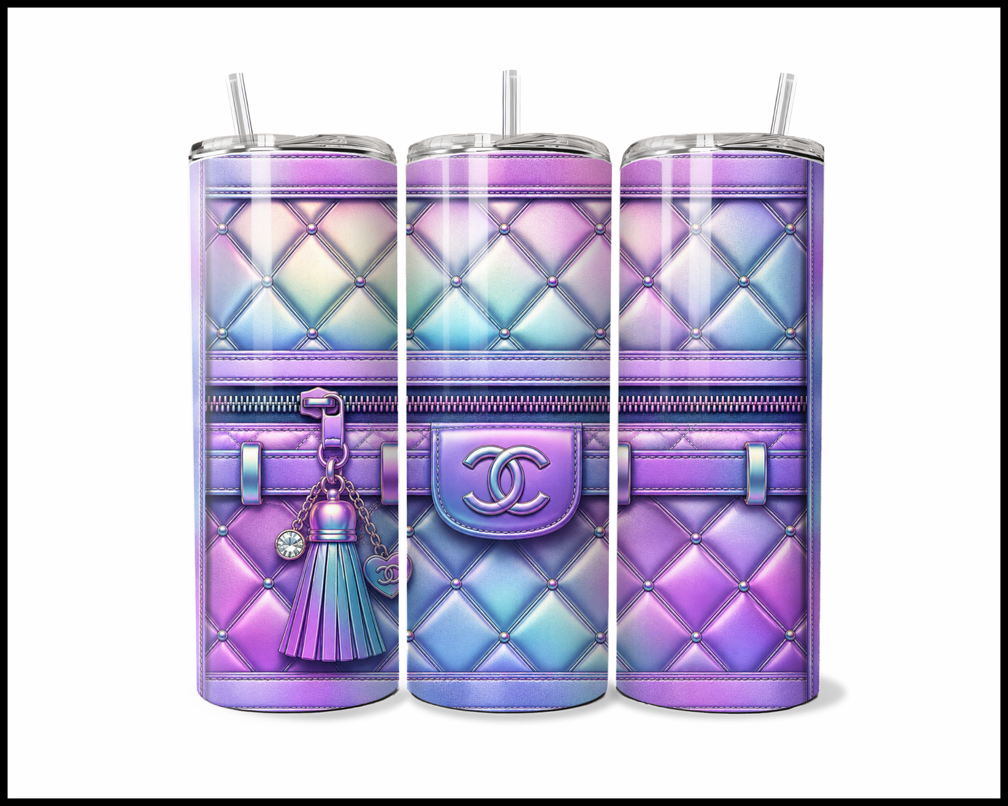 Designer Handbag Inspired Tumbler (037)