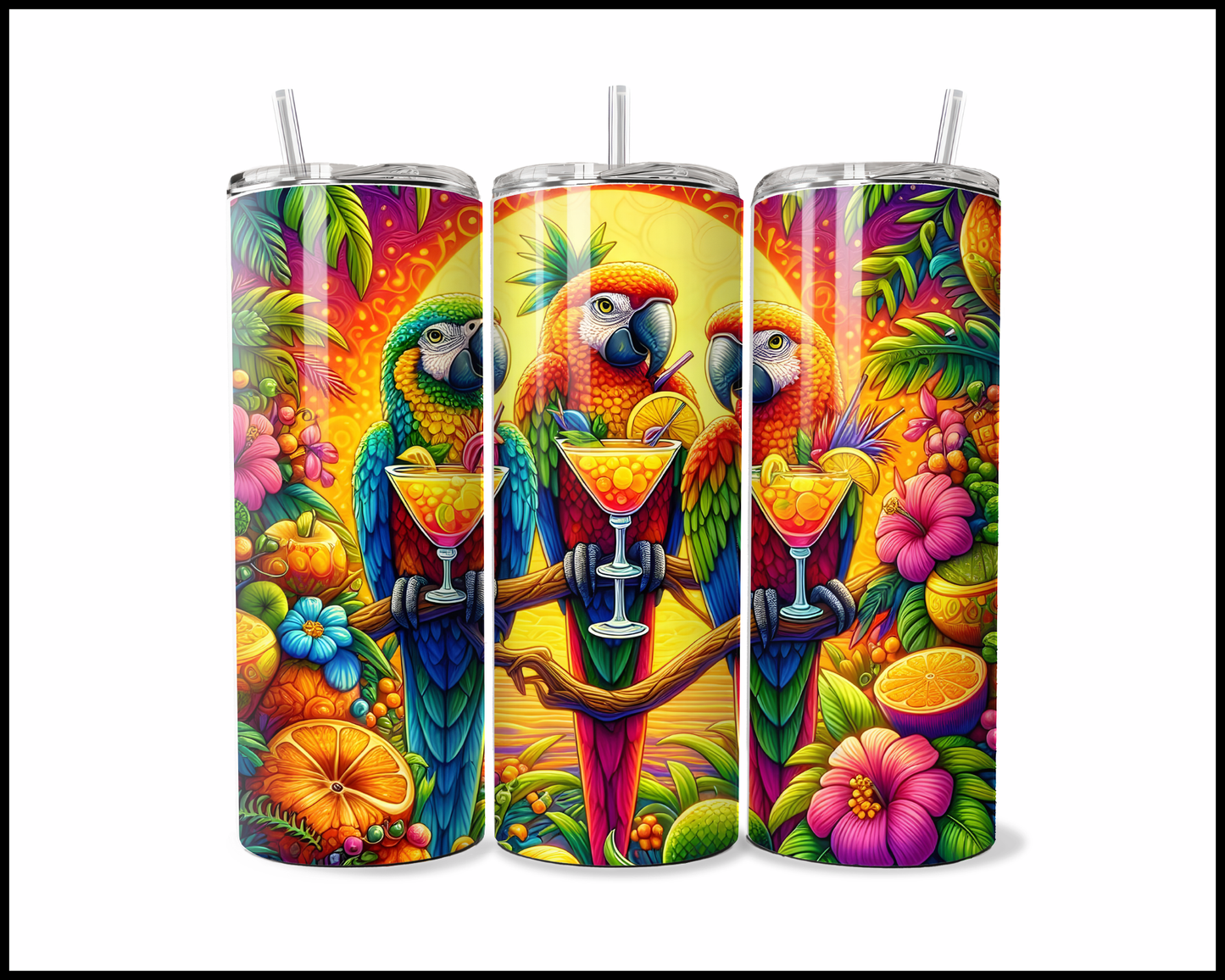 Sassy Parrot Fiesta Tumbler (3759)