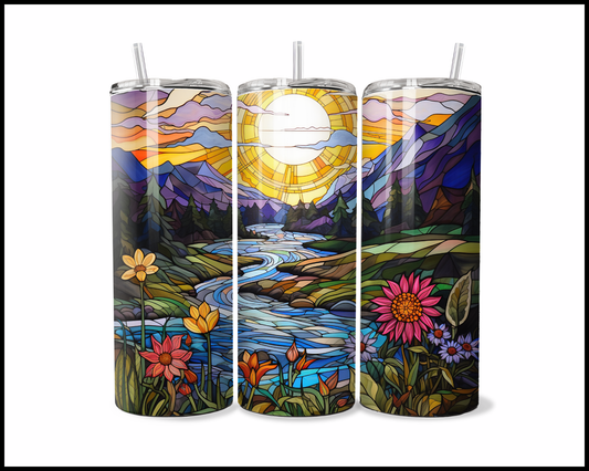 Bright Skies and Happy Rivers Tumbler (623)
