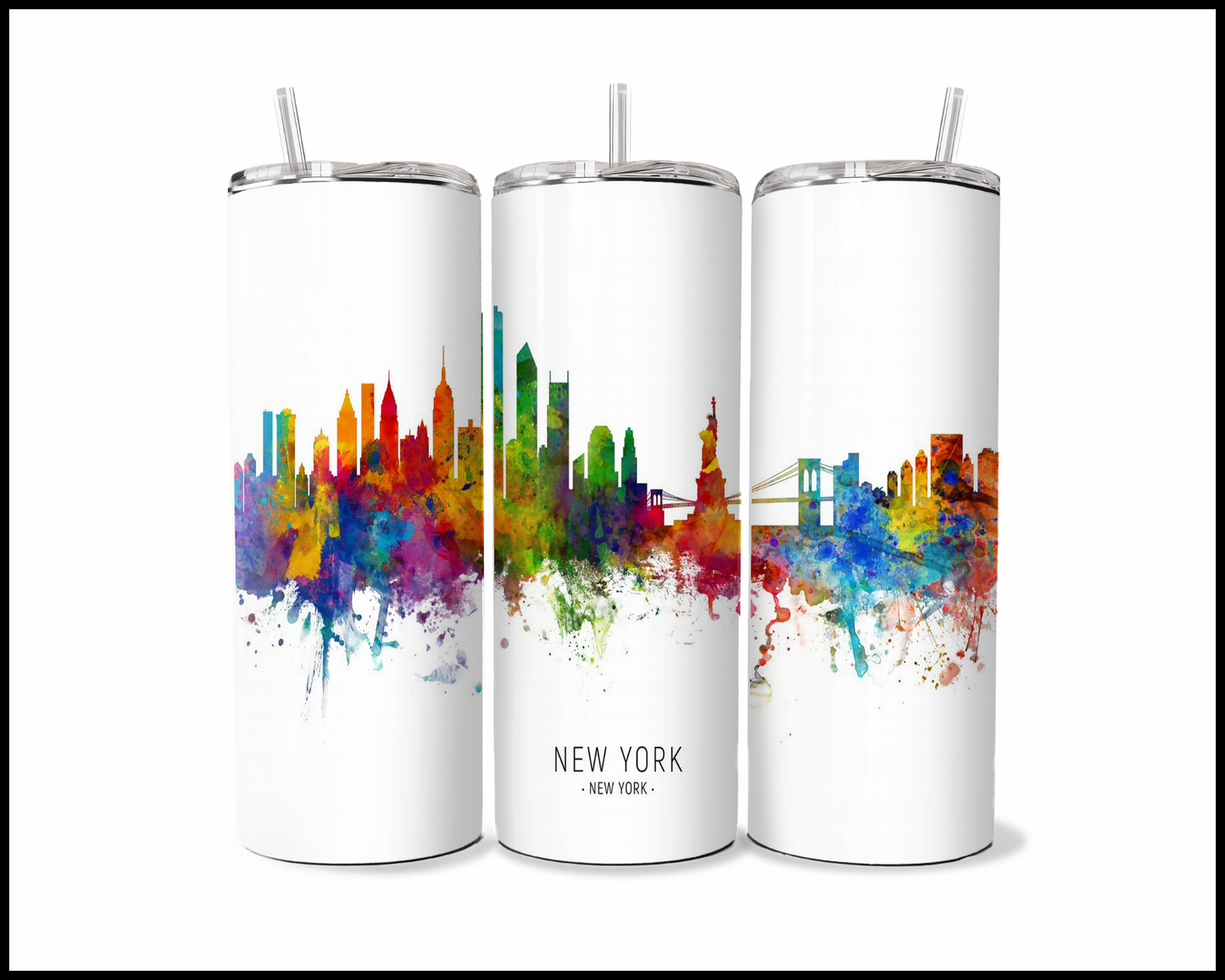Abstract New York Tumbler (3593)