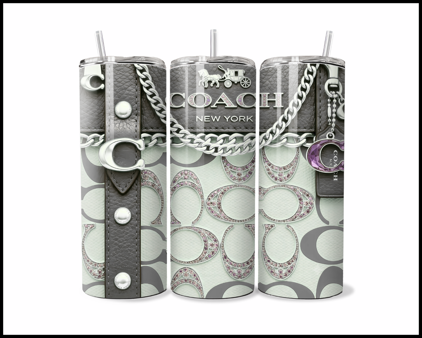 Designer Handbag Inspired Tumbler (353)