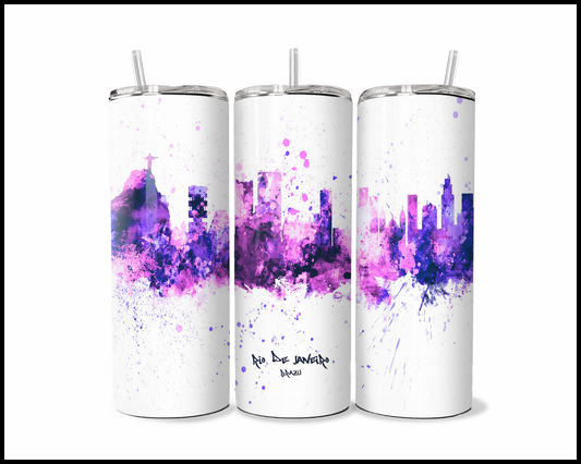 Abstract Rio De Janeiro Tumbler (3569)