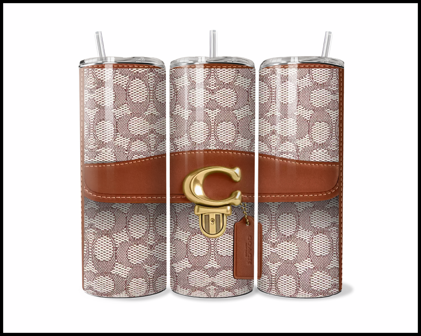Designer Handbag Inspired Tumbler (001)