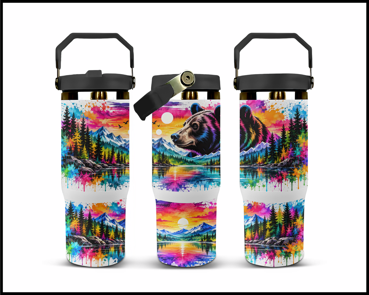 Bear-y Colorful Stainless Steel Big Guzzler Tumbler (2105)