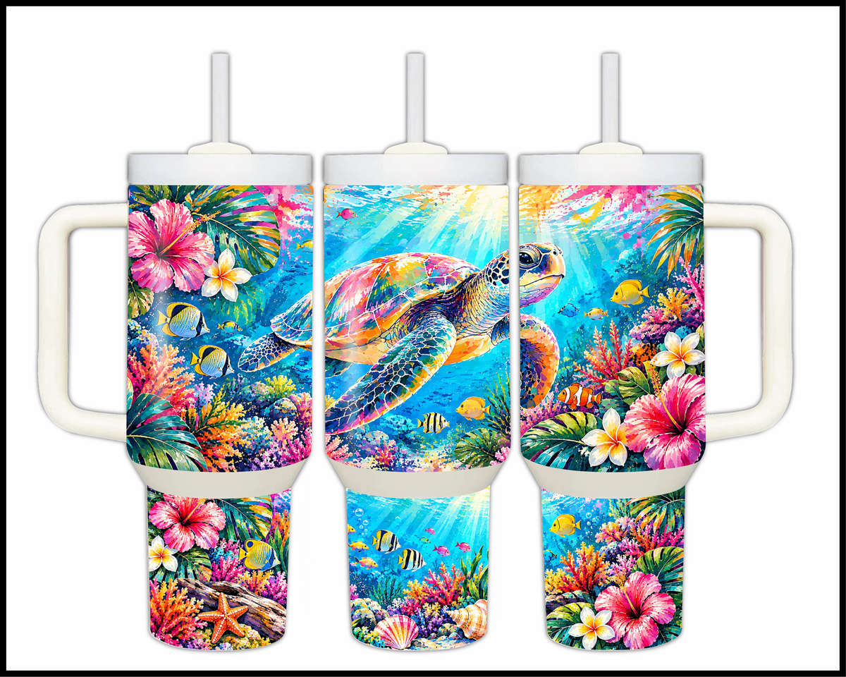 Salty but Shell-shocked Stainless Steel Big Guzzler Tumbler (2107)