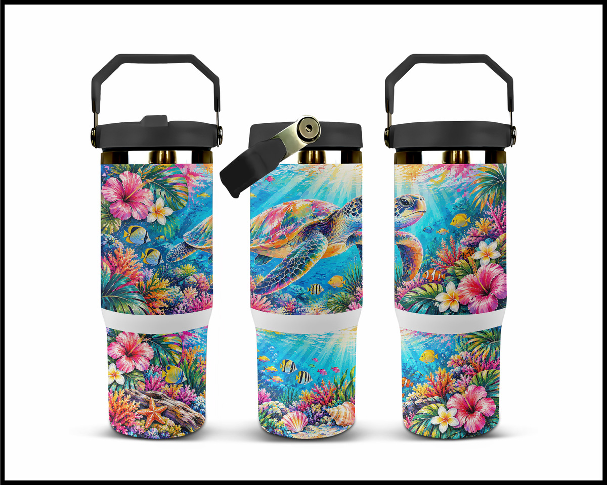 Salty but Shell-shocked Stainless Steel Big Guzzler Tumbler (2107)